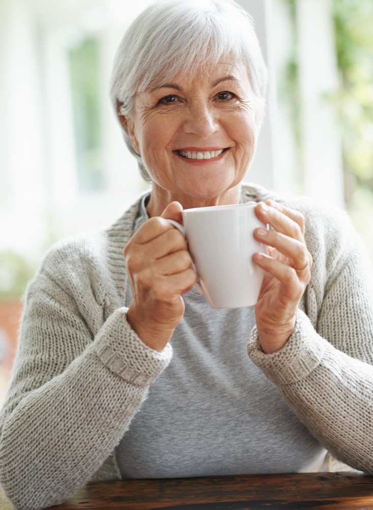 Senior woman at home — Edna case study.